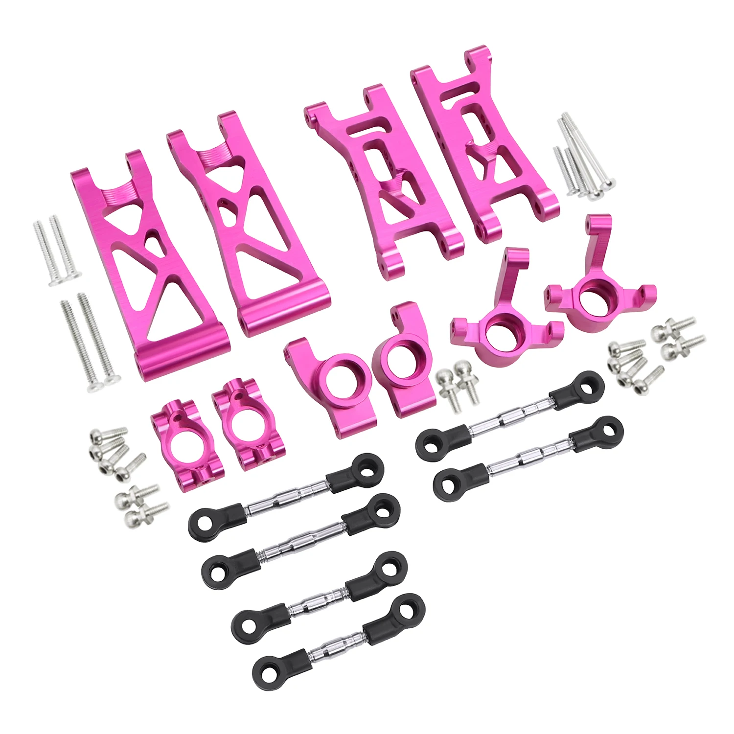 Metalen Draagarmen Fusees C Hubs CVD As Voor 1/24 Losi Micro B Rc Auto 2WD Wltoys 244016 Chassis Plaat Upgrades