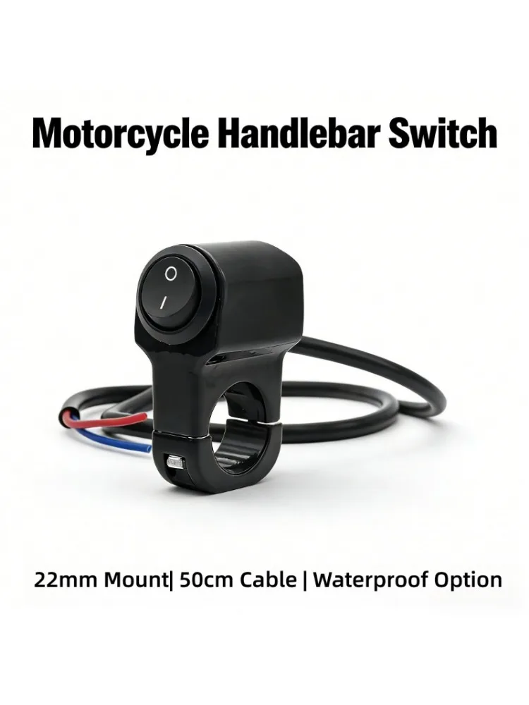 Neu! Für Switch Two Wasserdichter Dreifachschalter 12V Nebelscheinwerfer-Retro-Schalter 7/8 Zoll Aluminiumlegierung Motorrad-Lenker-Scheinwerfer