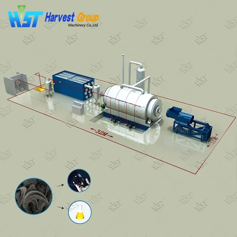 Crusher High Rated Pyrolysis Reactor Mini Plastic Recycling Machine to Oil Continuous Plastic Recycling Machine