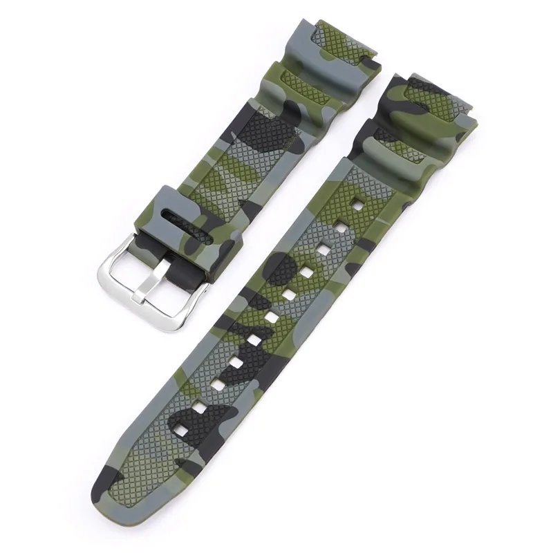 18mm Silicone Watch Strap for Casio SGW-300H W-735H AE-1200 AQ-S810W W215 MRW-200H AEQ110W Soft Rubber Watch Band Wrist Bracelet