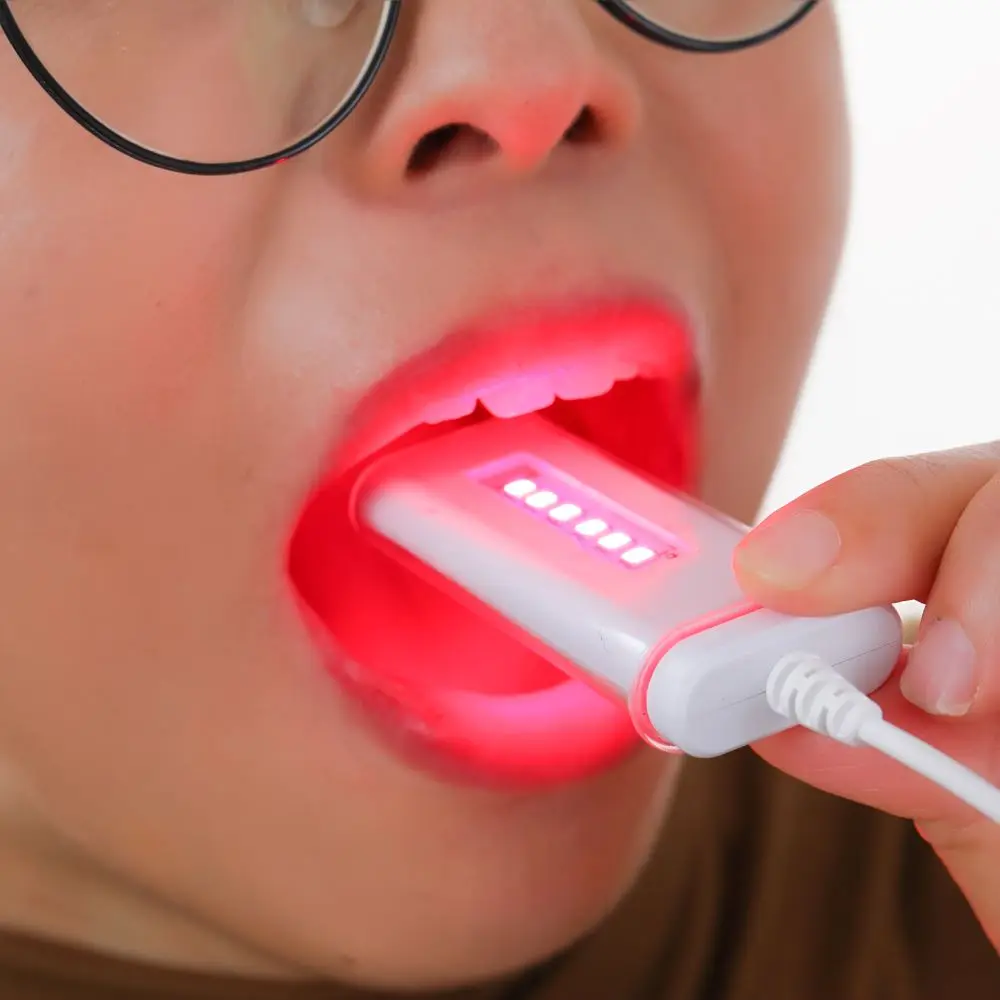 Red Light Therapy For Oral Pain Relief Cold Sore and Canker Sore Laser Light Therapy Device 650nm Near Infrared