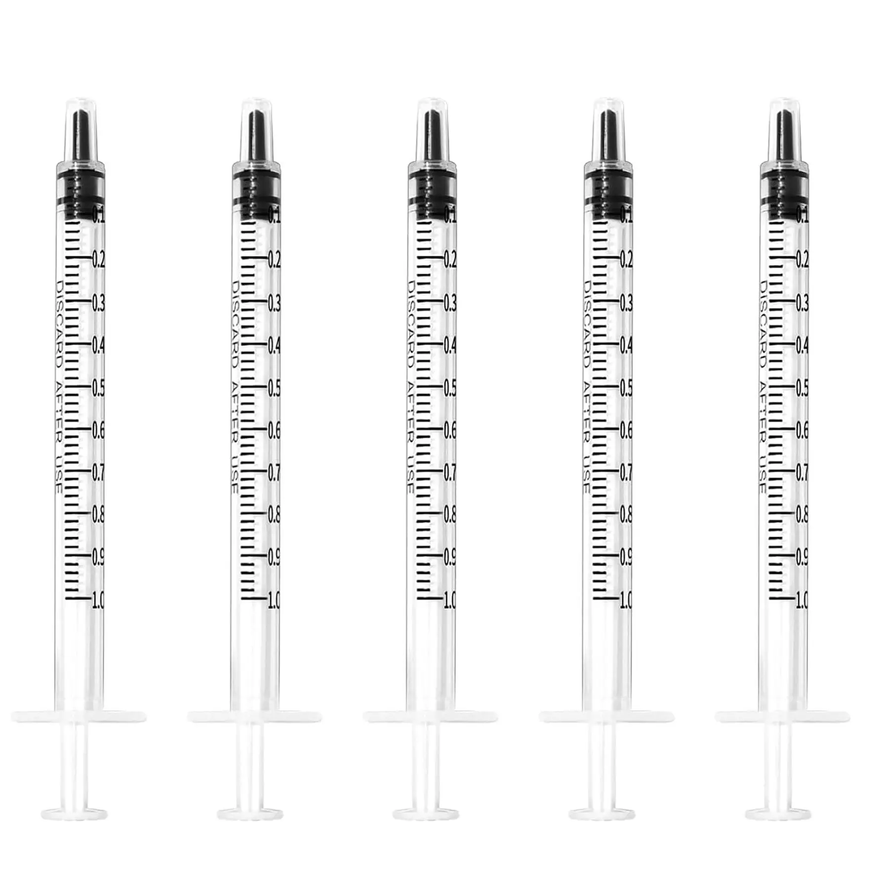 100 Stück 1ml/cc Sterile Luer Slip Einweg-Plastikspritzen ohne Nadel, einzeln verpackt für Klebstoffdosierung im Labor – Detail 2