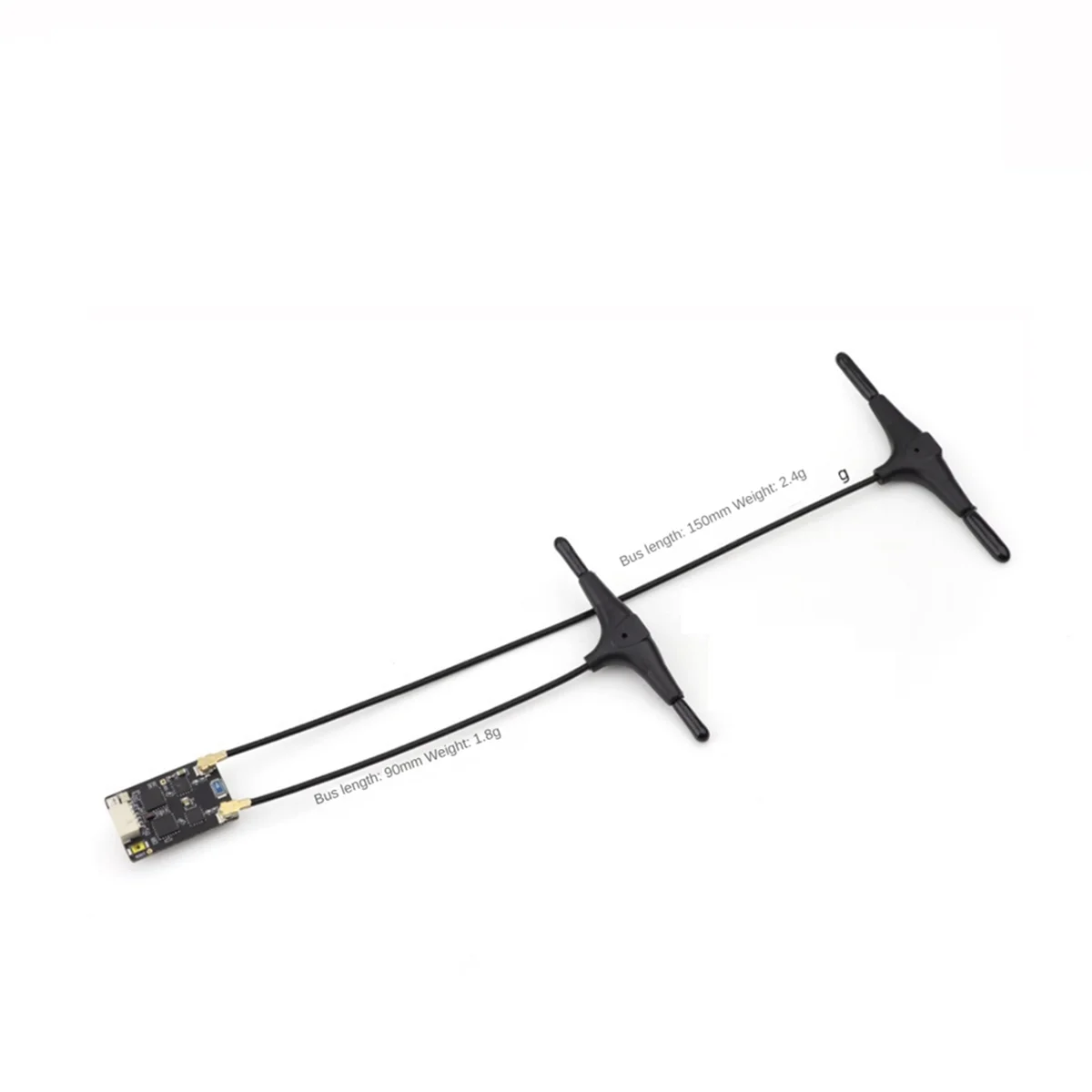 ELRS RX Dual Receiver 2.4Ghz with 150mm and 90mm Antenna for RC FPV Racing Drone