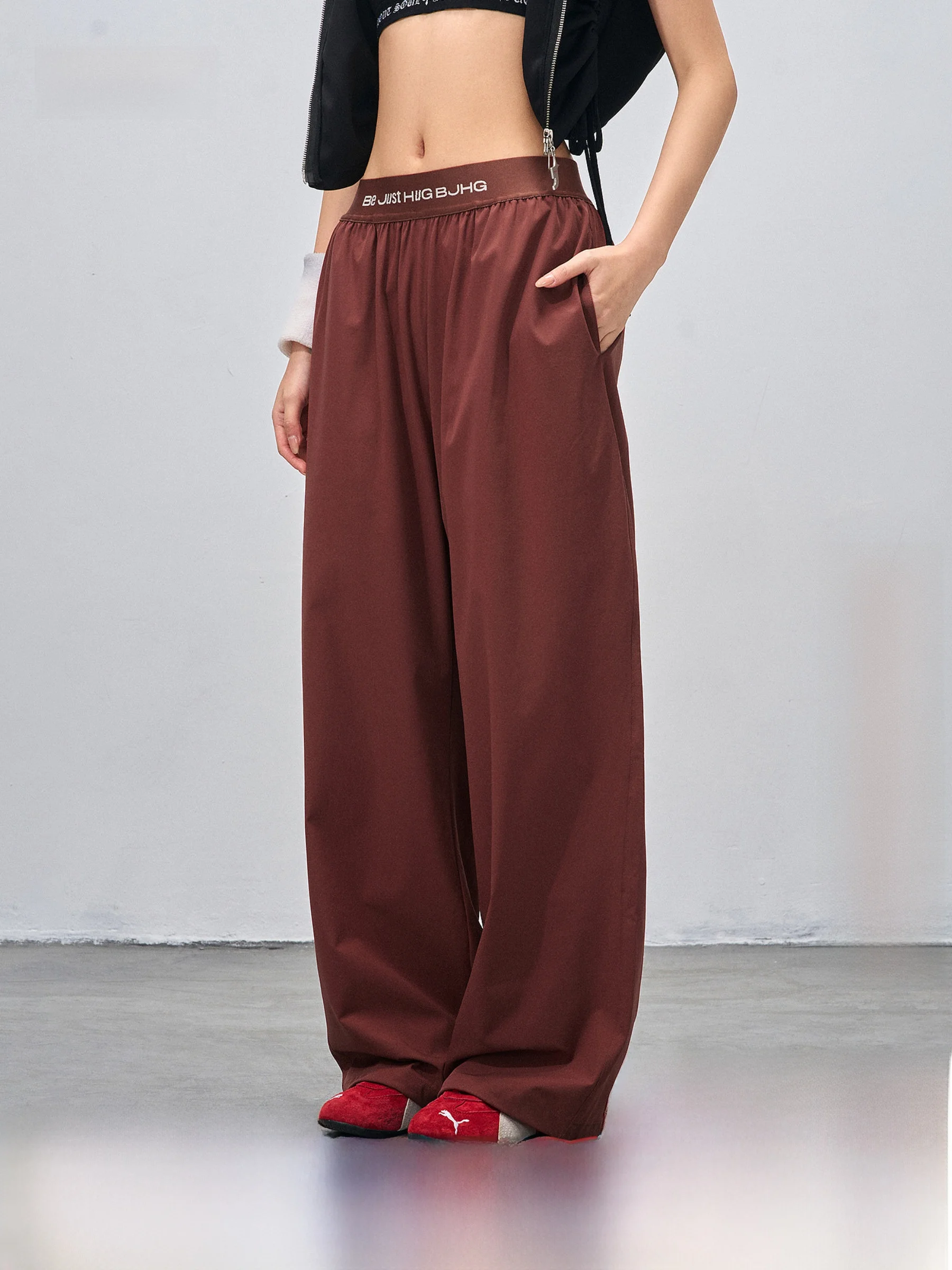 

Cleanfit Sporty Casual Pants Men's Spring Cool Feeling Straight Leg Wide Leg Pants Women's Comfortable Loose Fit Trousers