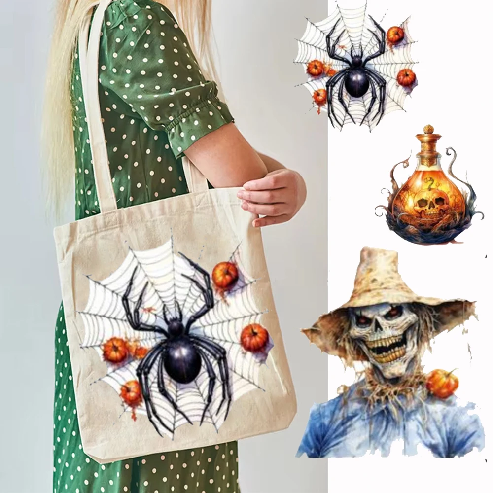 

Halloween Large Tote Bag Halloween Friends Gift Shopper Halloween Party Gift Shopping Bag Movie Killers Reusable Shopping Bag