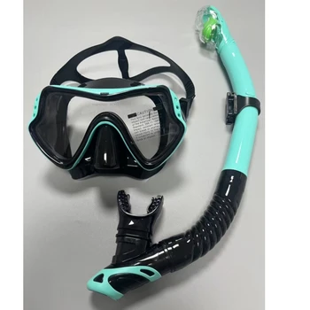 Profesionální plavecké nepromokavé brýle z měkkého silikonu, plavecké brýle, plně suchá dýchací trubice, potápěčská maska 12 nejlepší prodej SK Vision - №8