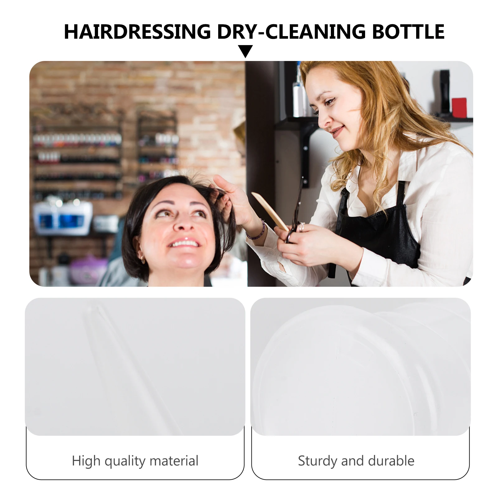 

2pcs Hair Dye Applicator Bottle Dry Cleaning Style Coloring Measuring Scales Angle Cap Roots Treatment