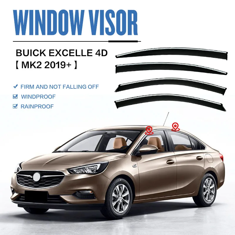 

For EXCELLE 4D Window visor Weather Shield Side Window Deflector Car windshield weather shield Car accessories