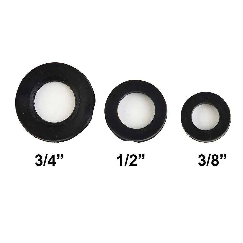 Rubber Assorted Tap Washers Sealing Ring 3 8 1 2 3 4 For Hot Cold Faucet Replacement 3 8 1 2 3 4 Bath Sink Basin Shower