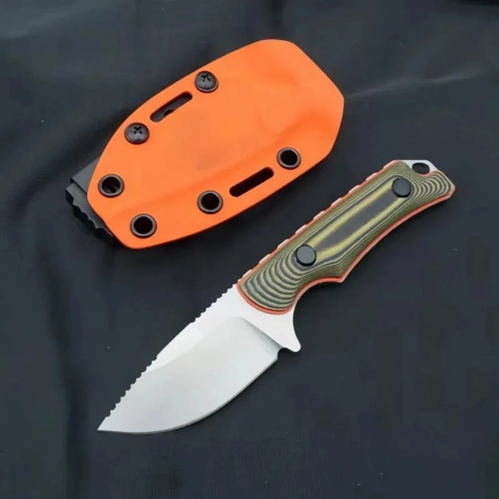 Lightweight Fishing Tool 15017 Portable Outdoor Straight Knife with K Sheath High-quality Kitchen Cooking Camping Picnic Knives