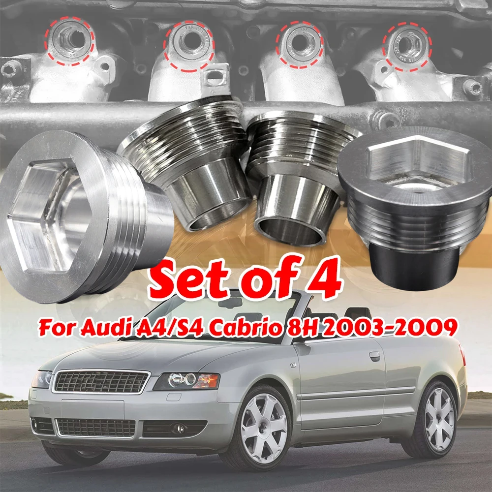 

Fuel Injector Insert For Audi A4 S4 Cabrio 8H Upgrade Aluminum Cup Seat Car Replacement Parts 2003 2004 2005 2006 2007 2008 2009