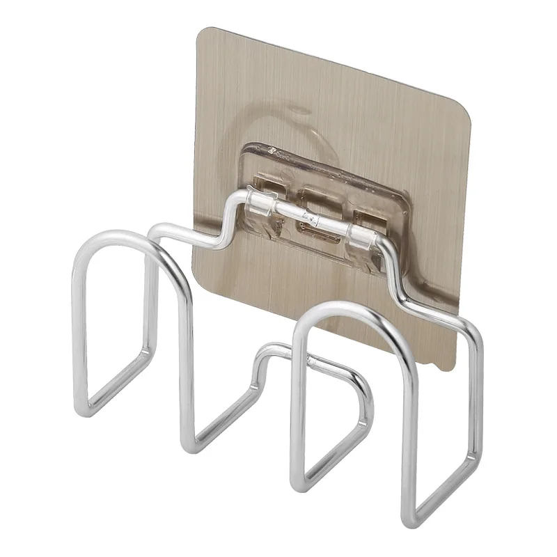 Stainless Steel Pot Lid Holder Wall Mounted Kitchen Storage Rack No Drilling Required Cutting Board Stand Home Hook