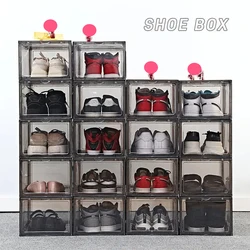 1 Pcs Magnetic Hard Plastic Shoe Covers Transparent Shoe Box Rack Anti-oxidation Shoe Rack  Shelf  Shoes Organizers Storage