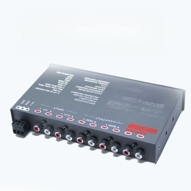Audiophile Car Audio Equalizer Power Amplifier Car EQ Equalizer 7-segment High and Medium Bass Tuning DIY