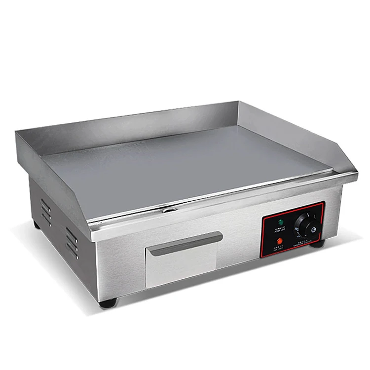 

Factory price Electric griddle grill Commercial deep fryer 3000W Stainless Steel Electric burger griddle