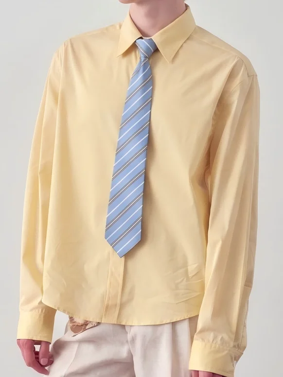 corbata-retro21-r21-pre-atada-con-rayas-azules-y-grises-tejido-de-tela-ancho-promedio-estilo-clasico-para-uso-formal-y-casual