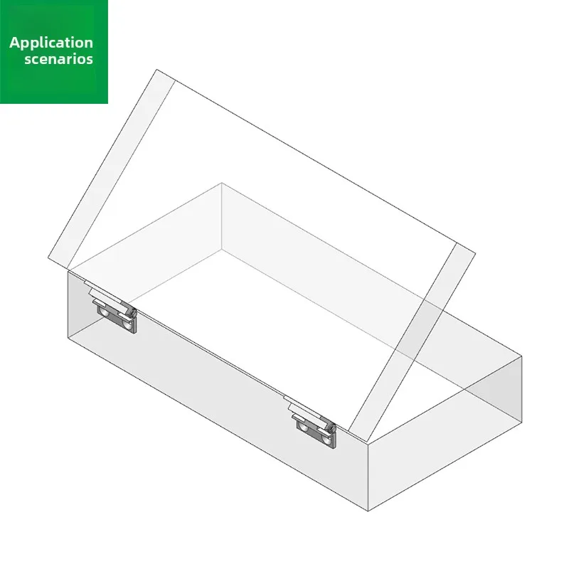 HHPBSNH6/8/120/135/150 Aluminum Alloy Positioning Hinge Cover Box Body Box Flip Limiting Hinge