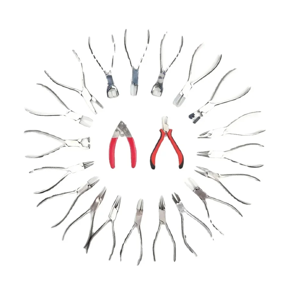 Aist Glasses Plier Set Several Types for Option Spectacle Adjusting Glasses Pliers Tool Nose Pad Arm Temple Bridge Adjustment