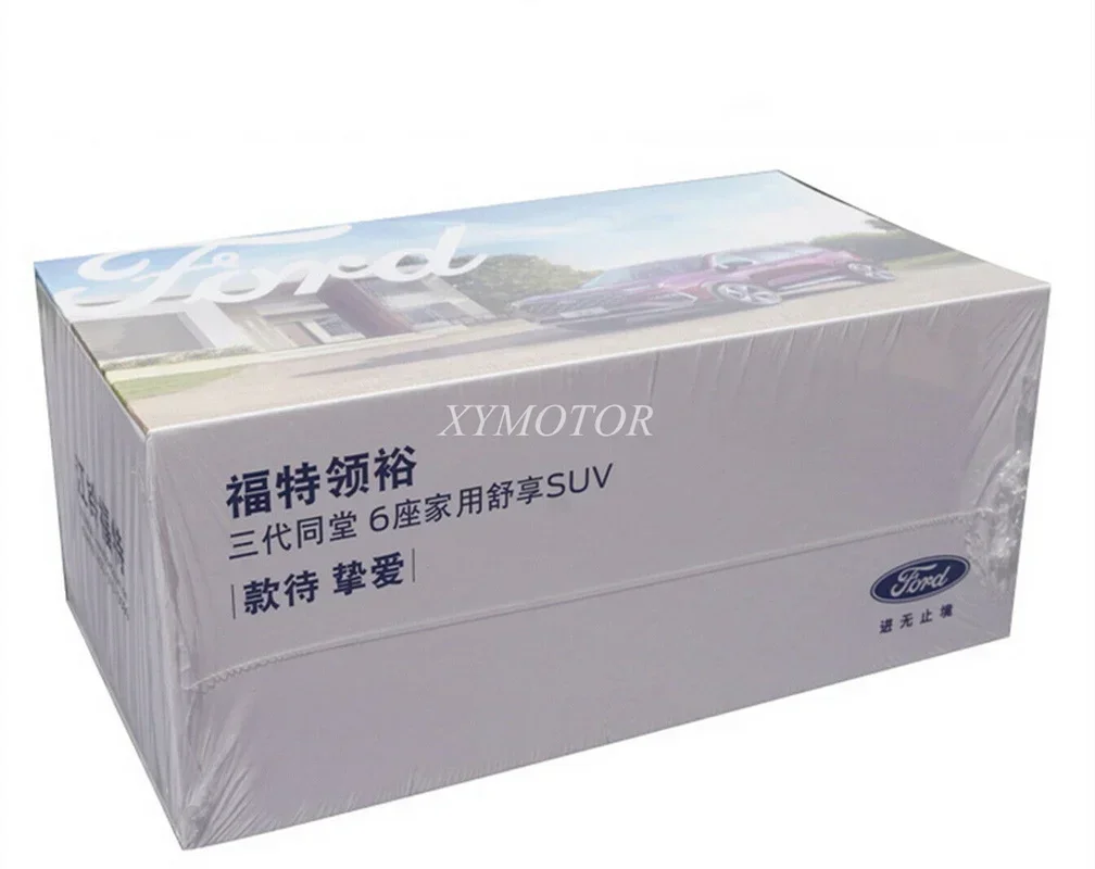 Ford Equator SUV Diecast Car Model, ornamentos roxos, Display Toys, Hobby Presentes, Coleção, 1:18