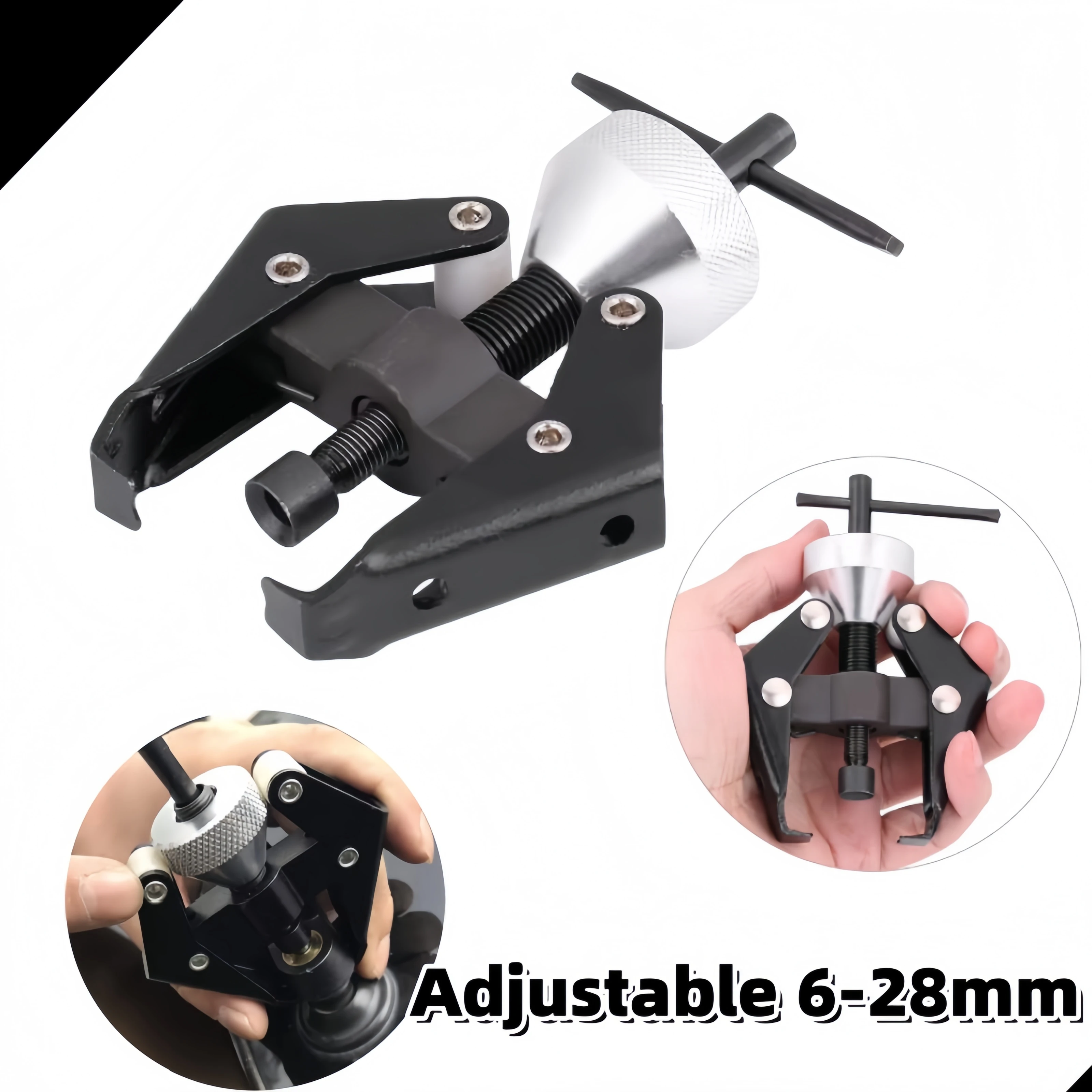 

Universal Wiper Arm Remover Puller Tool Adjustable 6-28mm Heavy Duty Windshield Wiper Blade Arm Removal Extractor Repair Kit