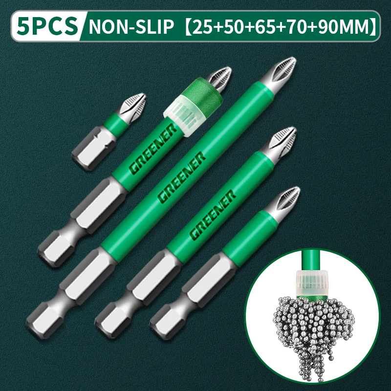 Cross High Hardness Hand Drill Bit Screws Electric Screwdriver Set Anti Slip Magnetic Batch Head Tools 25/50/65/70/90/150mm PH2