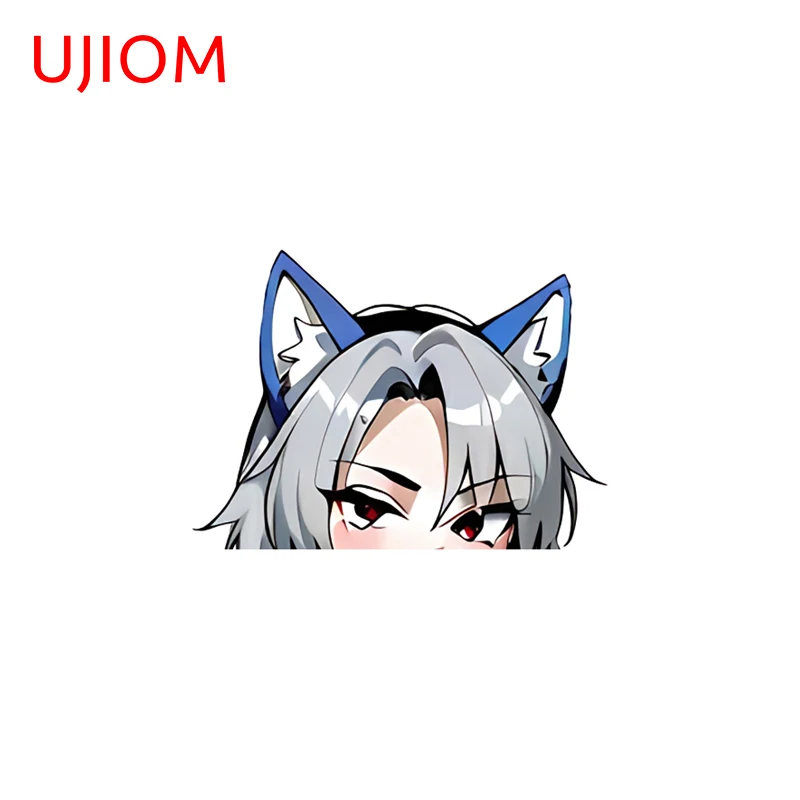 UJIOM Furry Girl Loona Wall Sticker Kitchen Exquisite Fashionable Scratch Proof Decal Enchanting Veneer Sofa Wall Decoration