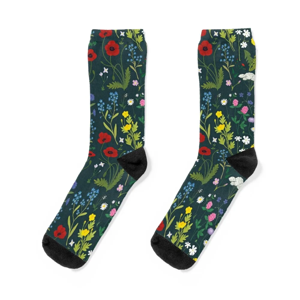 Wildflowers Socks Stockings compression Novelties funny gifts aesthetic Mens Socks Women's