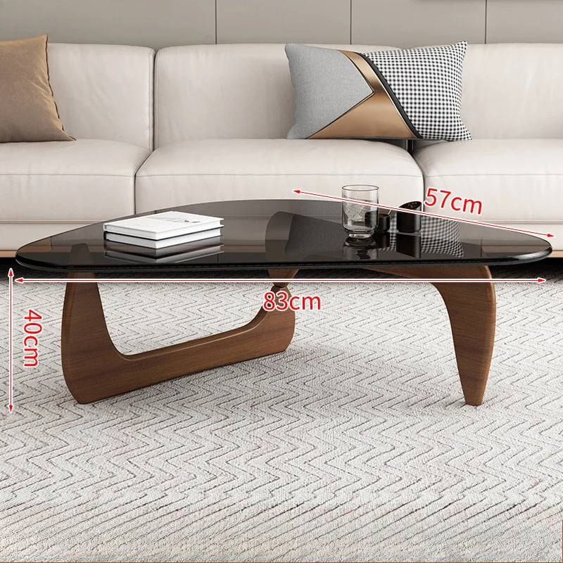Modern Minimalist Creative Coffee Table for Small Households,Living Rooms,Tempered Glass Tea Table,Internet Famous Tea Table image 4