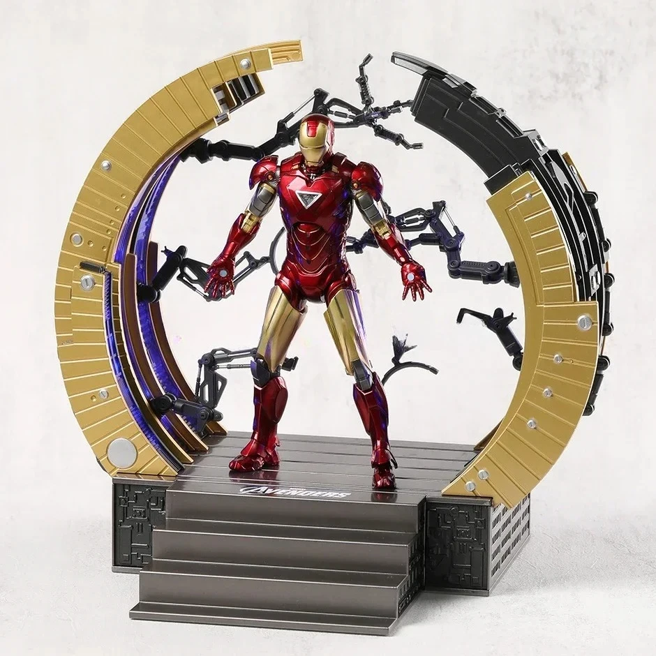 ZD Toys Iron Man MARK VI Set Gantry Series Action Figure PVC Figuur Model Collectie Speelgoed Cadeau