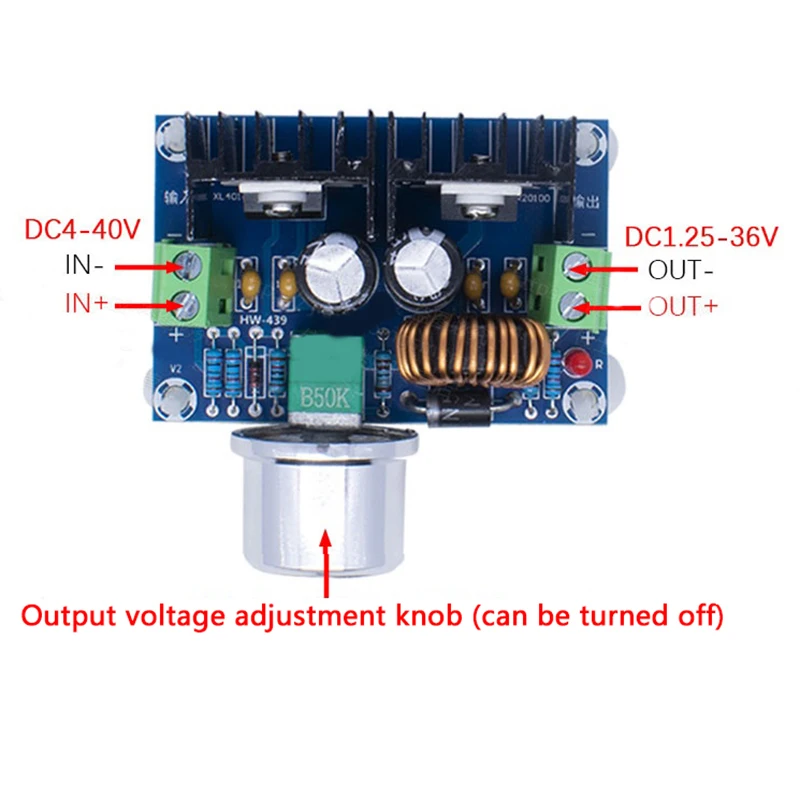 200W XL4016E1 DC-DC Max 8A Step Down Buck Converter DC4-40V To 1.2-36V Djustable Power Supply Module LED Driver Step Down Board