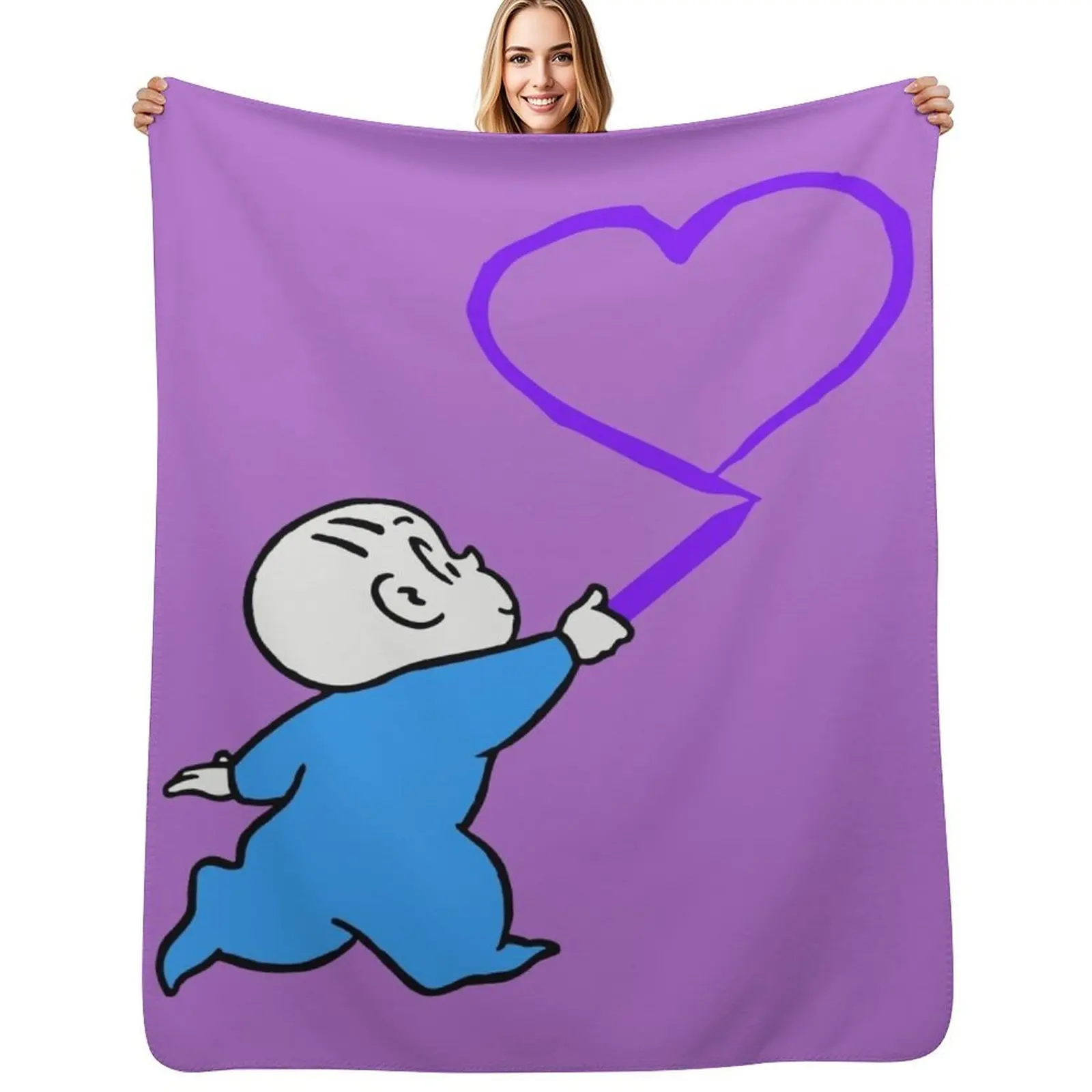 

Harold and the purple crayon Throw Blanket Decorative Sofa sofa bed funny gift halloween Blankets