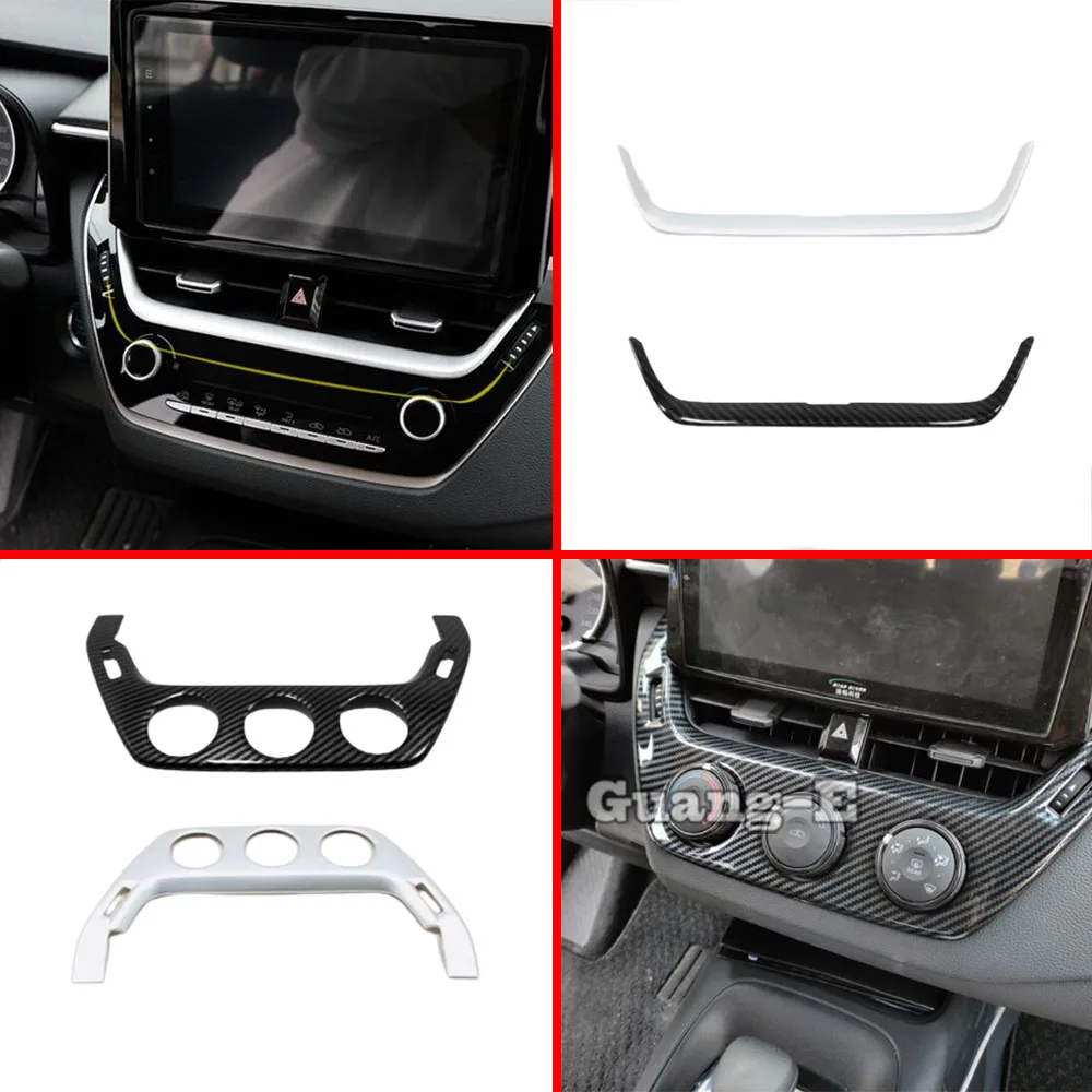 For Toyota Corolla Altis 2019 2020 2021 2022 Navigation Cover Trim Strip Car Stick Styling Accessories Interior Decoration Frame