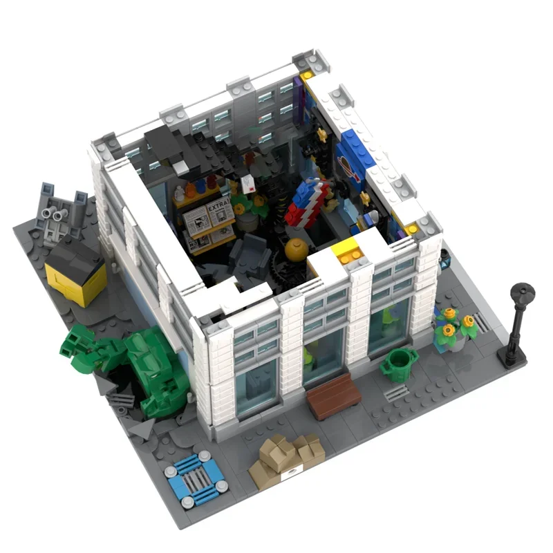 

Конструктор Moc: Классическая модель космической академии, технологические блоки, DIY-модель городской улицы, игрушки для сборки, подарки для конструкторов