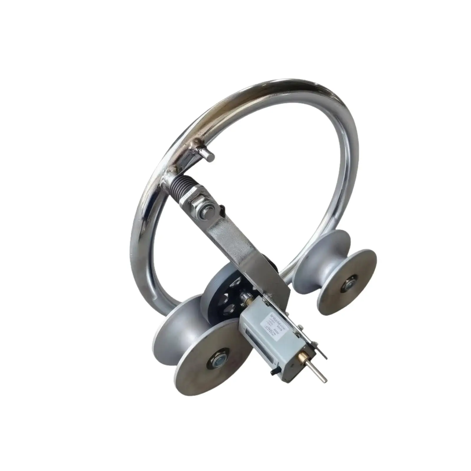 Handheld Cable Length Meter with Metal Arm and Rollers for Wire Measurement Applications