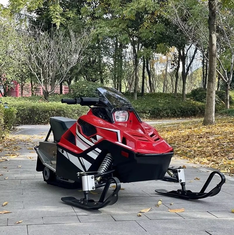 New 300cc Snowmobile Adults Electric Start Snow Mobile Sled Winter Outdoor Sports Motorized Snow Scooter