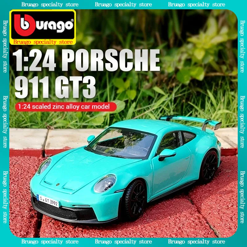 

Bruago1:24 Porsche 911 Gt3 Alloy Sports Car Model Die-casting Metal Racing Car Simulation Model Boys Car Toy Children's Gift