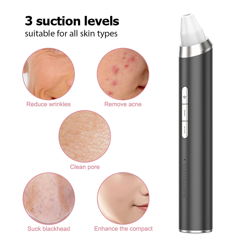 Best Selling Electric Face Acne Pimple Care Blackhead Remover Vacuum
