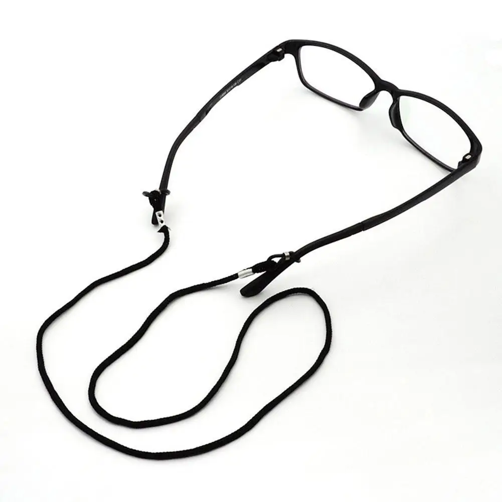 NEW 12pcs/Lot Black Nylon Glasses String Cord Holder Sunglasses for Tavel Eyewear Lanyard Neck Rope Strap