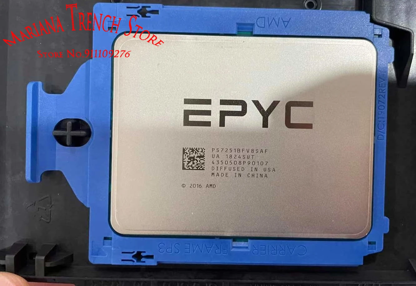 

Processor for EPYC 7251 8 Cores 16 Threads Base Clock 2.1GHz Max.Boost Up to 2.9GHz L3 Cache 32MB TDP 120W