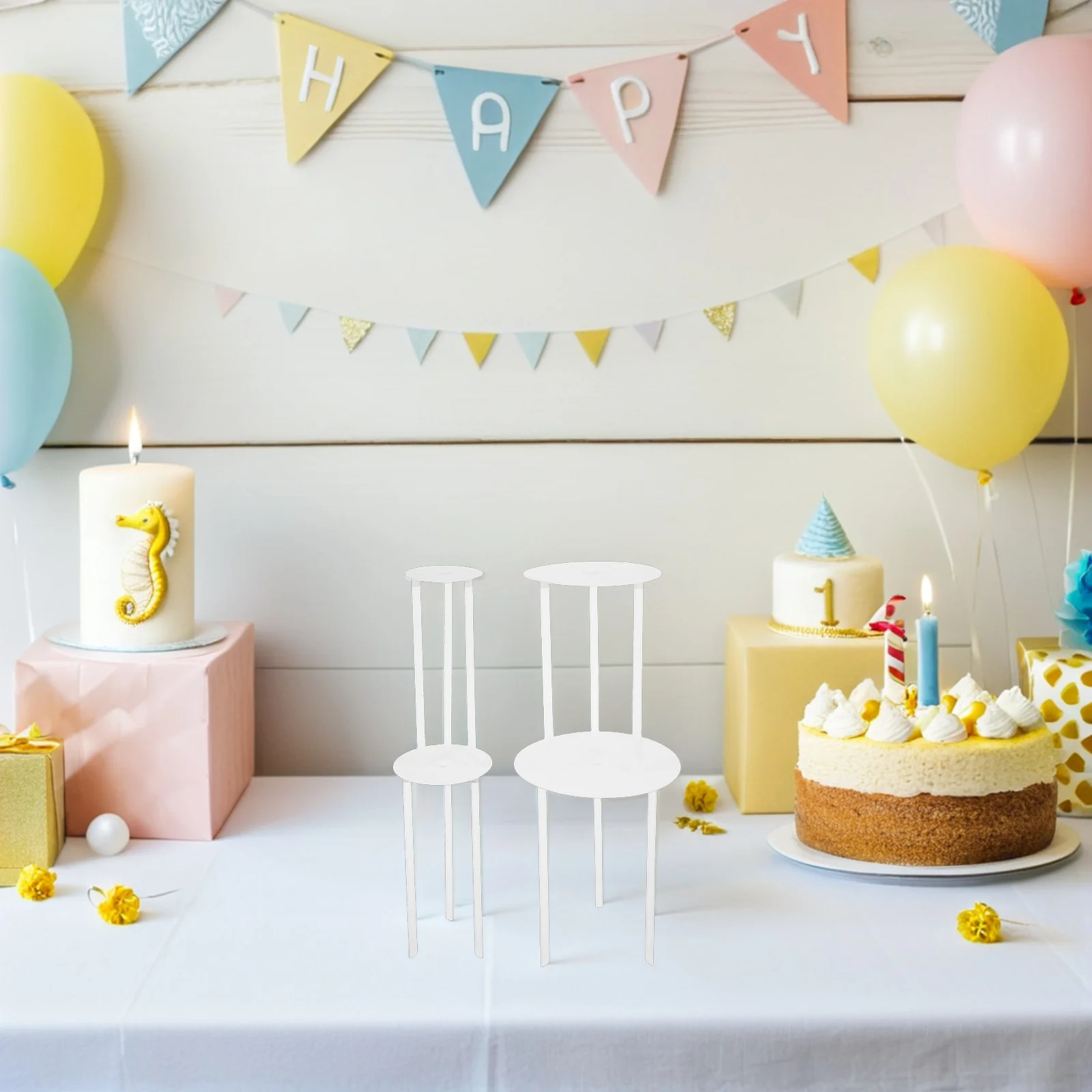 

12Pcs Cake Stand Display Reusable Dowels Precision Stacking Stable Support for Multi Layered Wedding Party Cakes