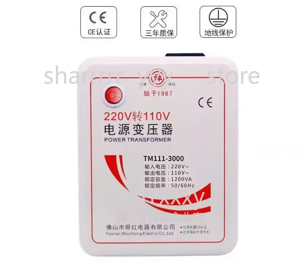3000W Heavy Duty Voltage Converter Transformer 110V to 220V / 220V to 110V – Step Up/Down Power Adapter for US/EU Appliances