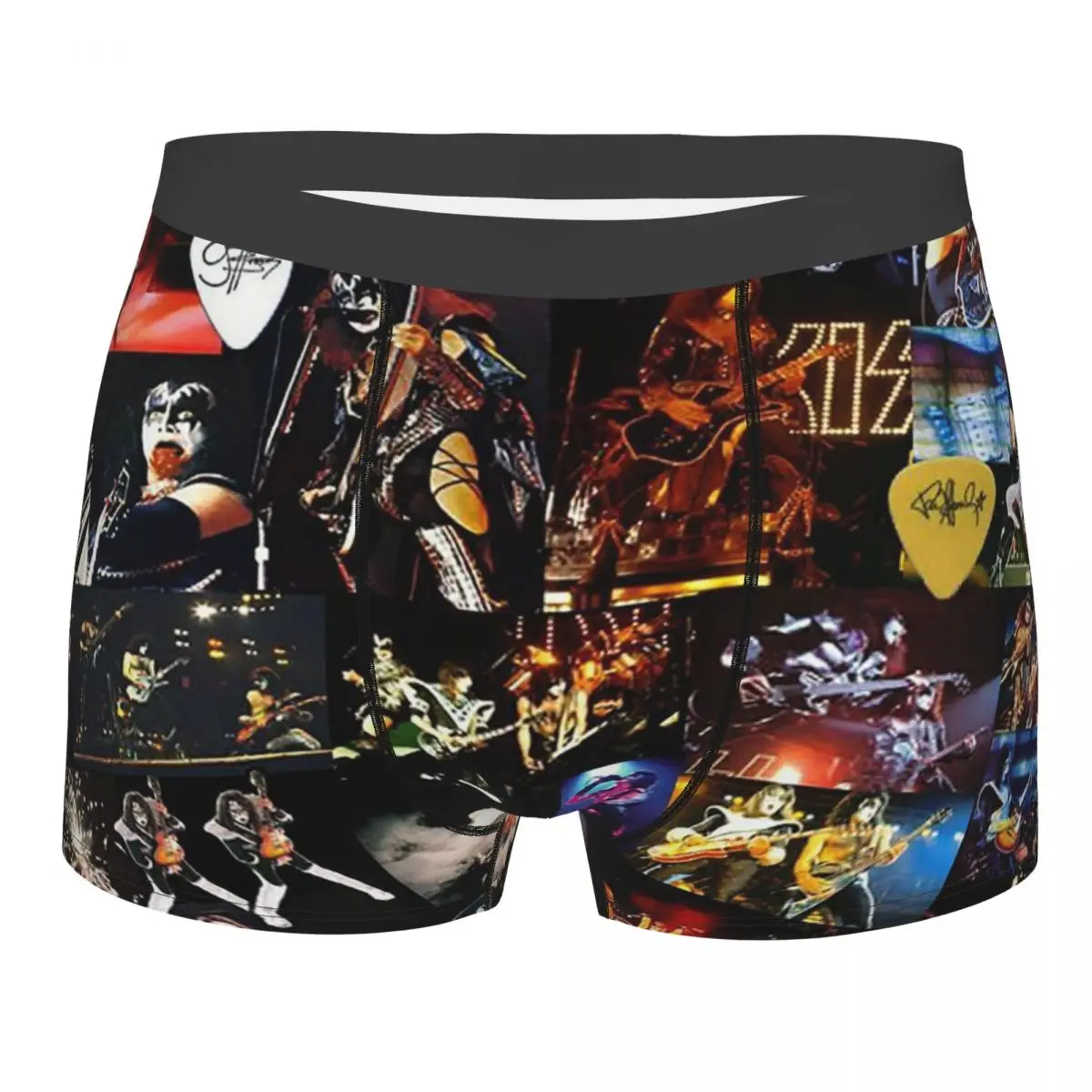 Novelty Boxer Kiss Shorts Panties Man Underwear Super Star Singer Soft Underpants for Homme S-XXL