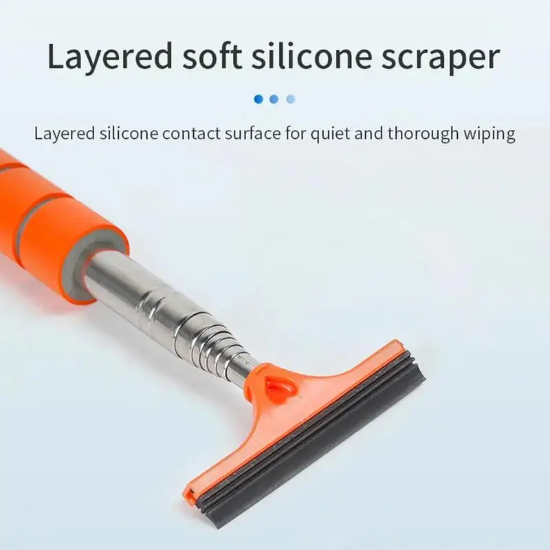 Mini Squeegee For Car Mirror Side Mirror Squeegee Rear View Mirror Wiper With Telescopic Rod Portable Cleaning Tool For Car