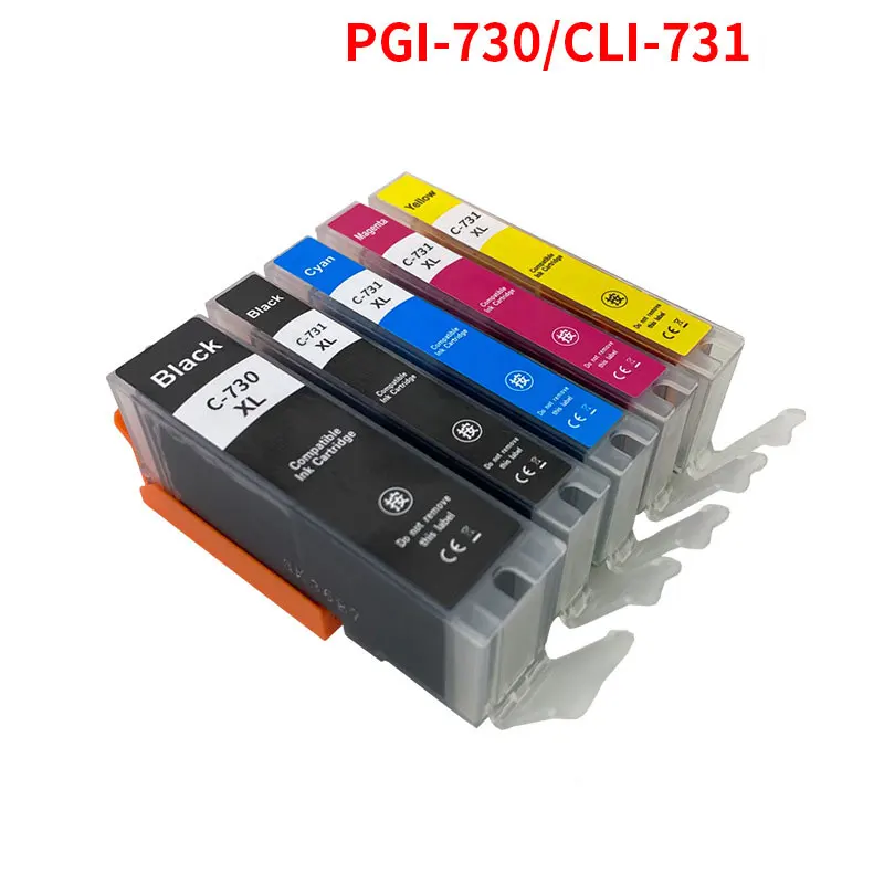 ตลับหมึกที่ใช้ร่วมกันได้กับ PGI730 CLI731 สำหรับเครื่องพิมพ์ Canon PGI-730 CLI-731 PIXMA TS8870