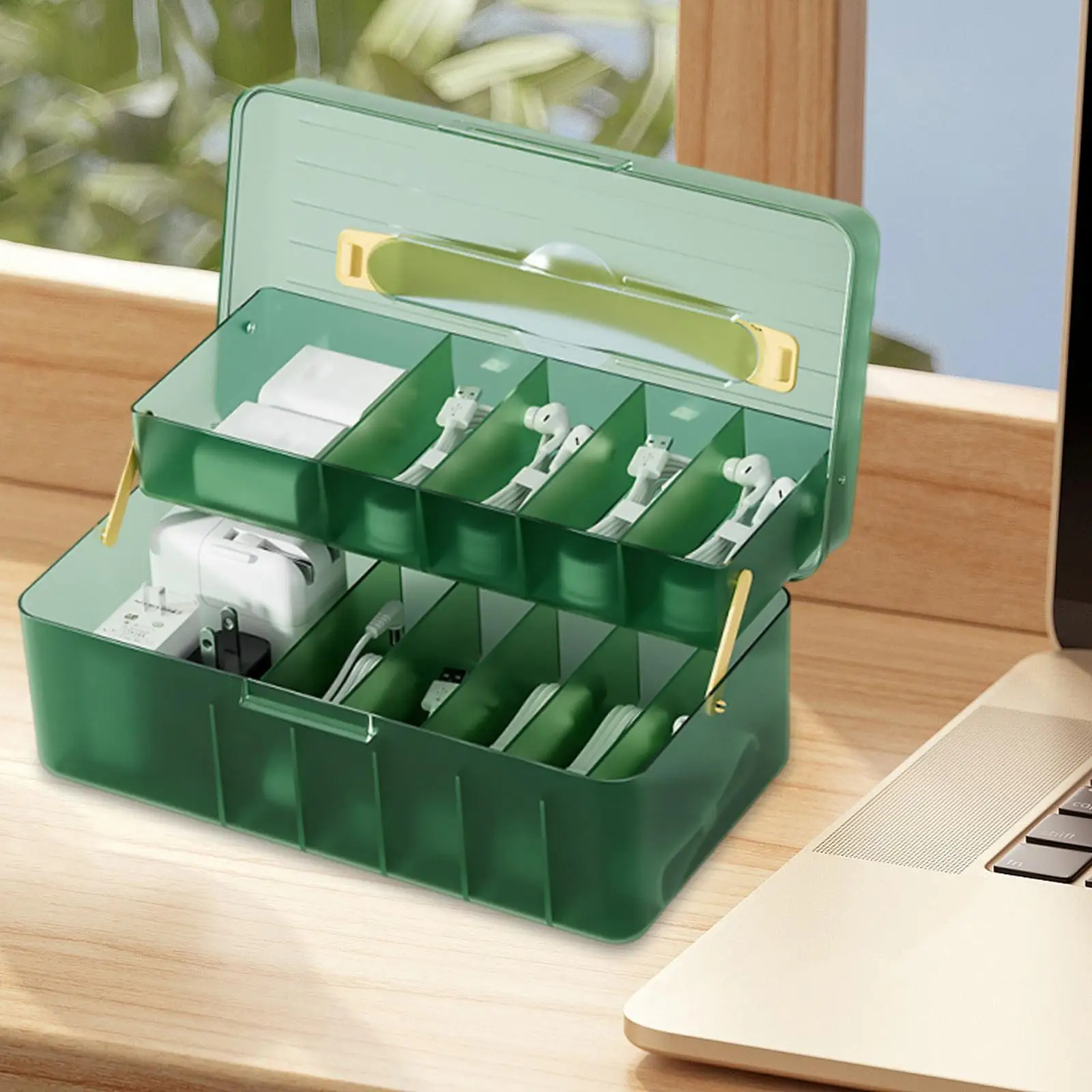 Plastic Cable Organizer Box Electrical Accessories for Wiring Desk Cable Holder Concealer Office Storage