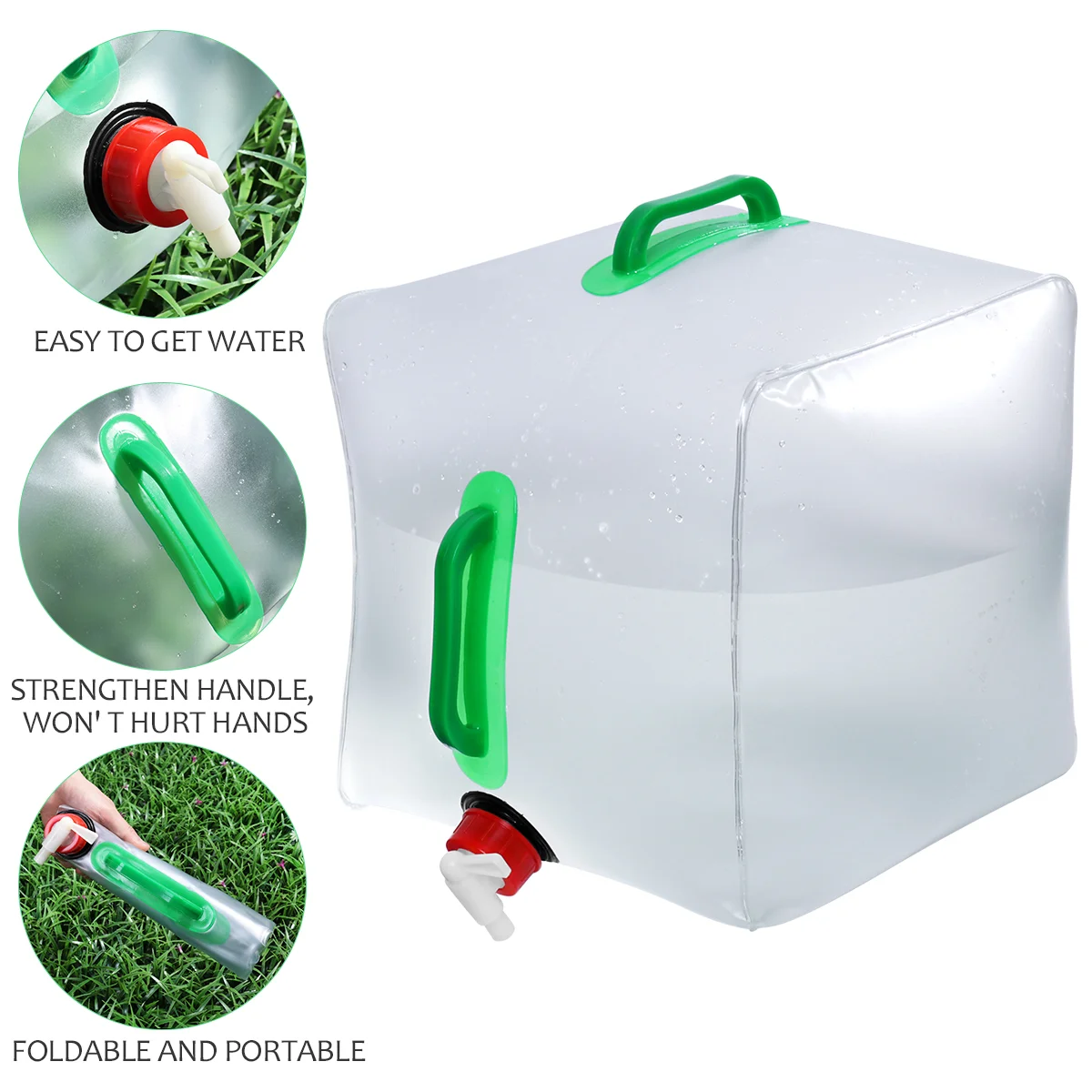 WINOMO 20L Collapsible Folding Water Container Carrier Collapsible water container Collapsible water carrier