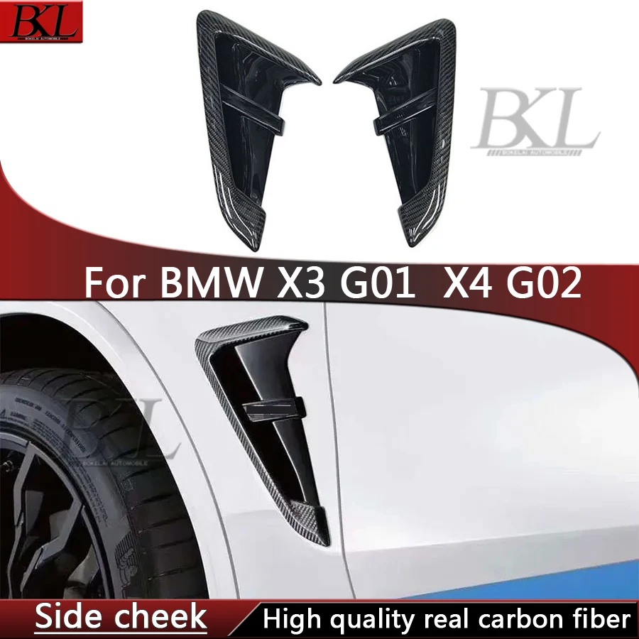 

For BMW X3 G01 X4 G02 Sport model carbon fiber side vent cover trim fender upgrade body kit