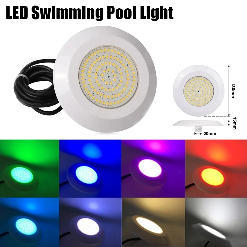 Unterwasser harz gefüllt RGB LED Schwimmbad Licht IP68 Wand LED LED Pool Licht 12W 12V Piscinas für Spa Teich Brunnen