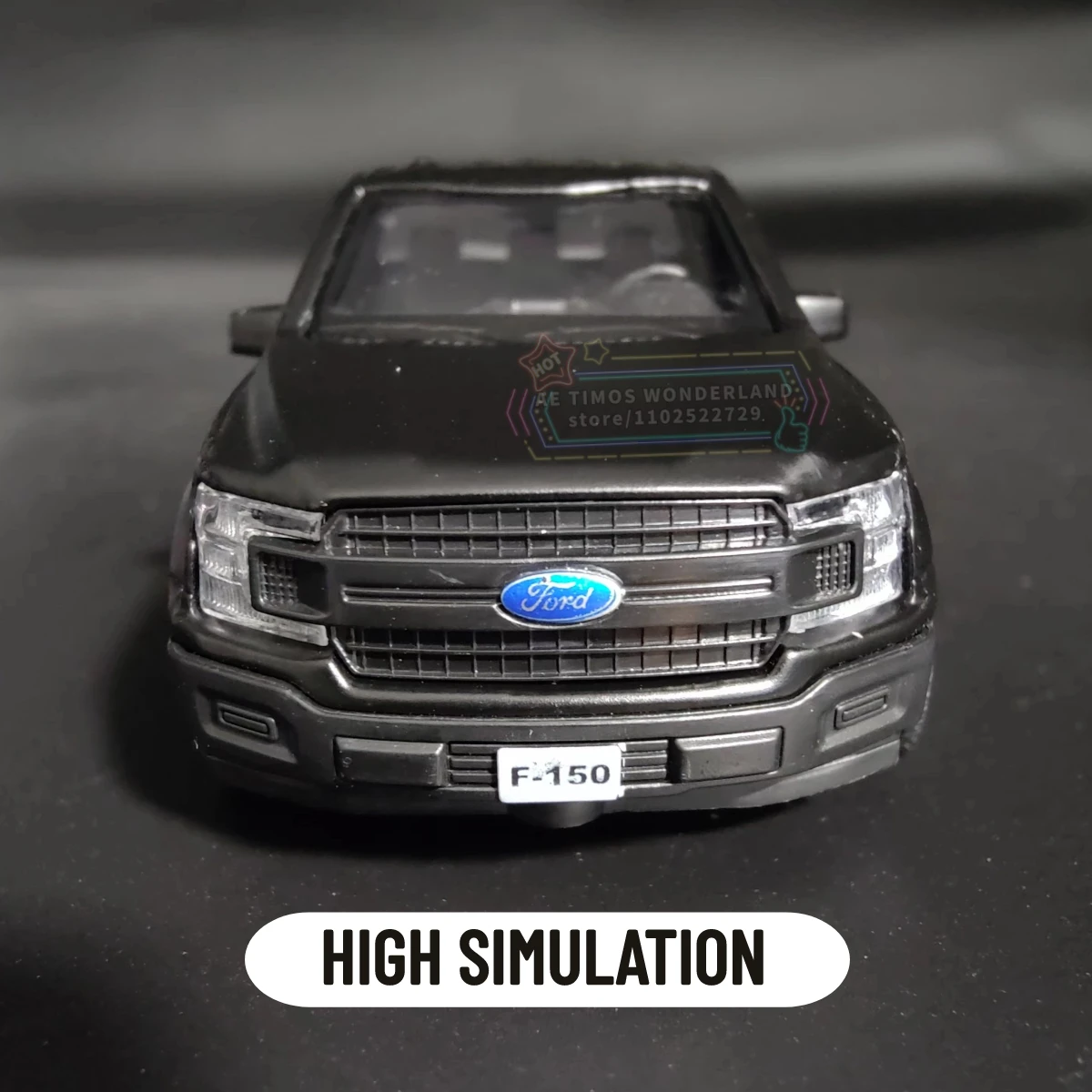 1:36 Ford F150 Raptor Pickup Car Model Scale Metal Diecast Replica Home Office Miniature Art Vehicle Decoration Kid Boy Toy