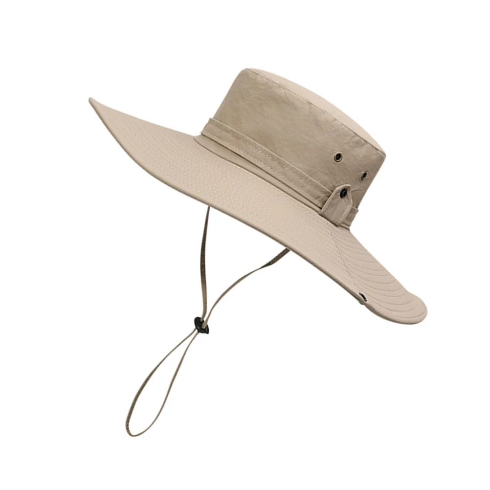 قبعة صيفية للحماية من الشمس للرجال خفيفة الوزن بحافة واسعة وصيد الأسماك والمشي لمسافات طويلة والتخييم دلو قبعة شمس Boonie للسفر #2